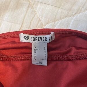 Forever 21 Vibrant Red Apparel